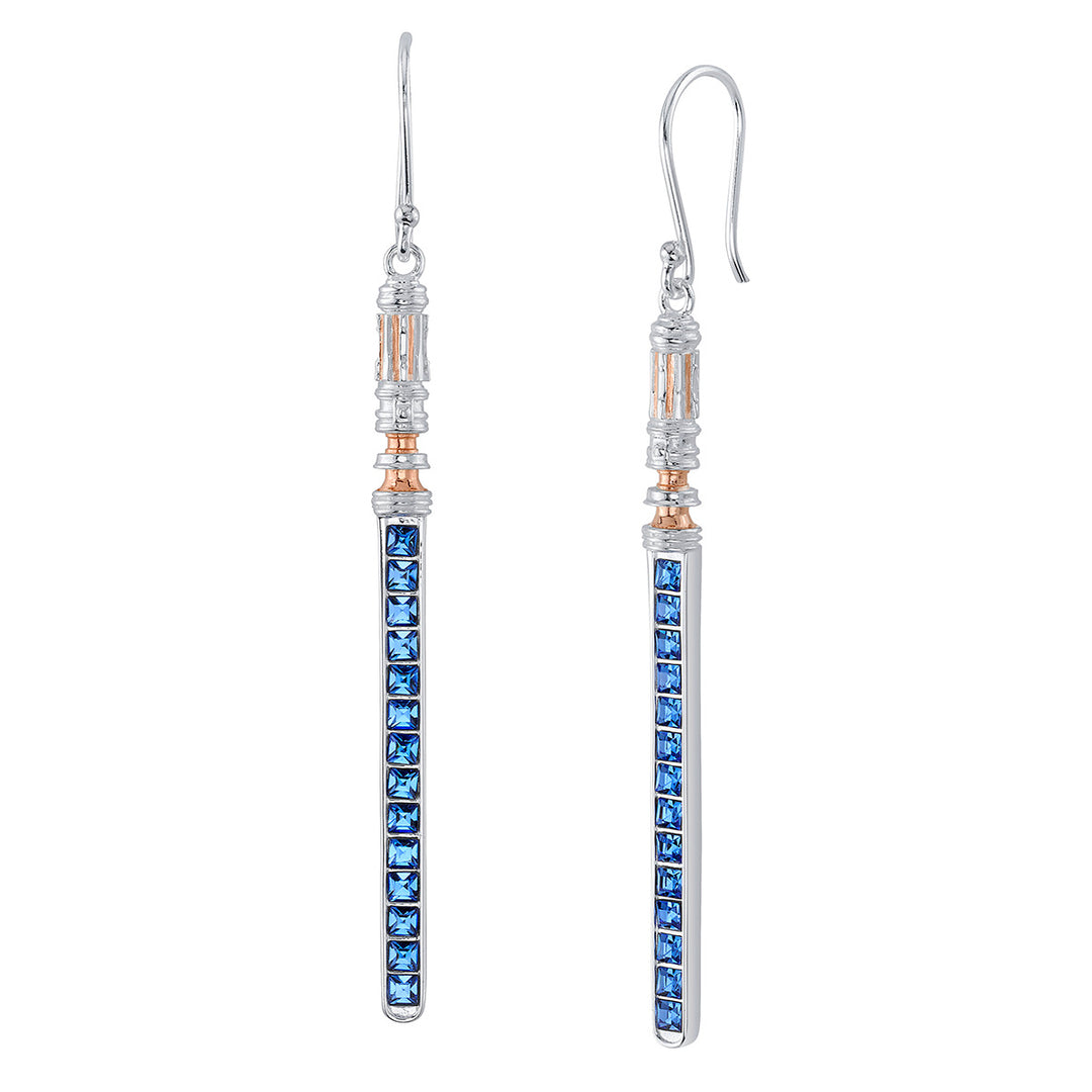 Star Wars X RockLove Leia Organa Crystal Lightsaber Earrings