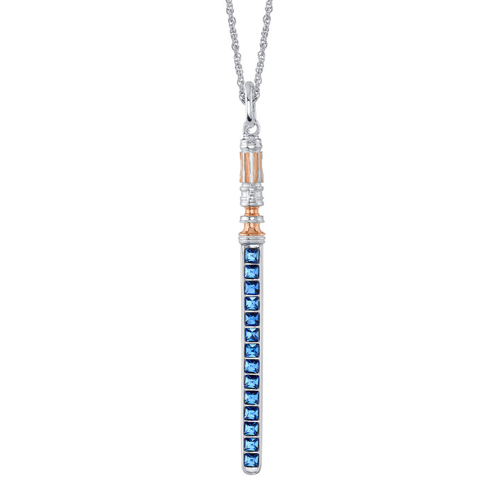 Star Wars X RockLove Leia Organa Crystal Lightsaber Necklace