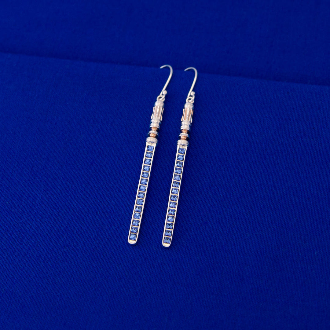 Star Wars X RockLove Leia Organa Crystal Lightsaber Earrings