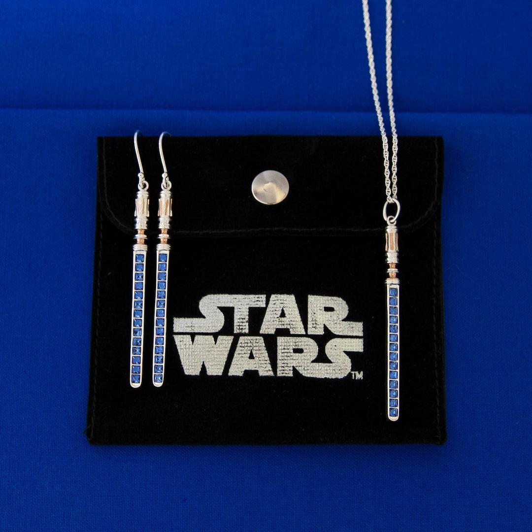 Star Wars X RockLove Leia Organa Crystal Lightsaber Necklace