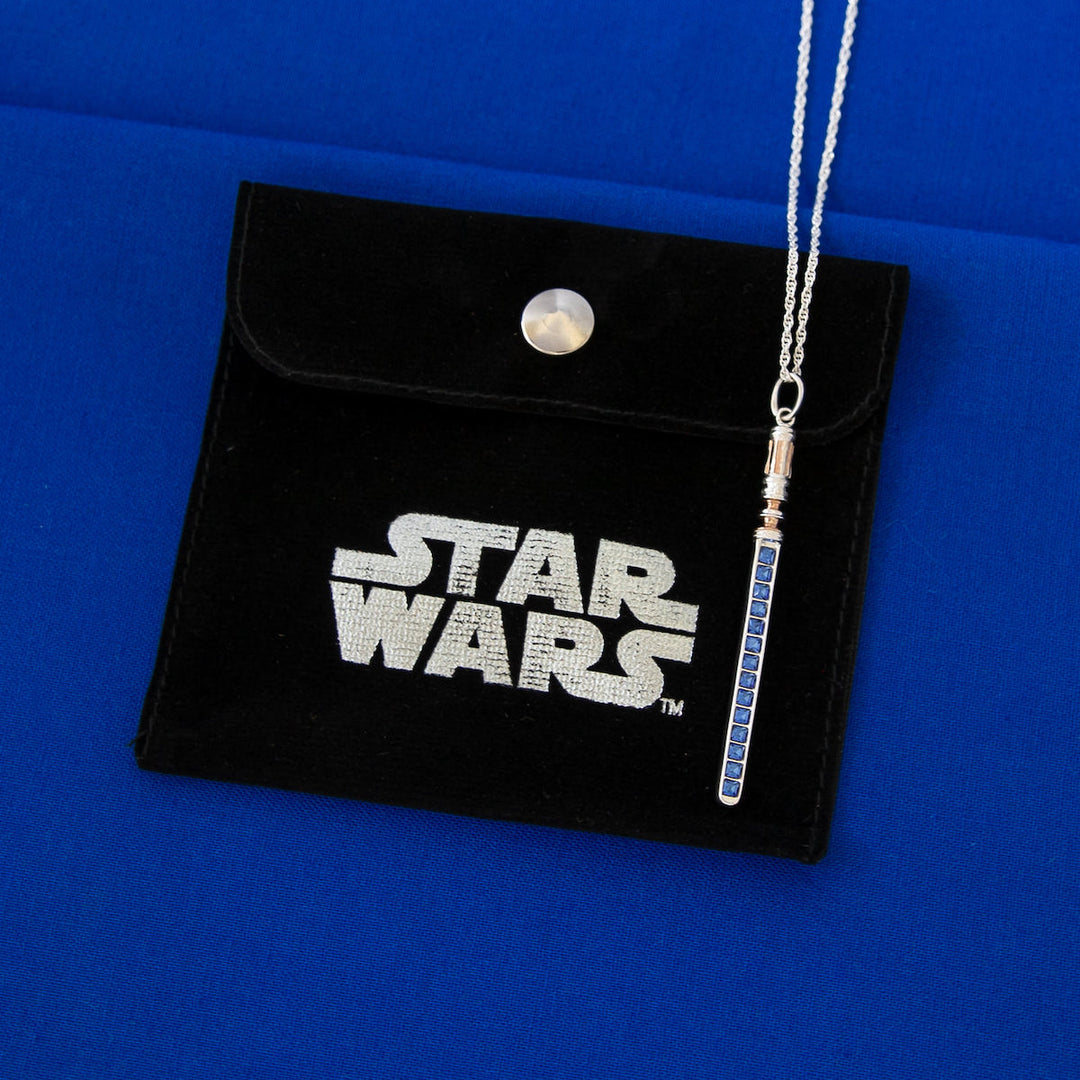 Star Wars X RockLove Leia Organa Crystal Lightsaber Necklace