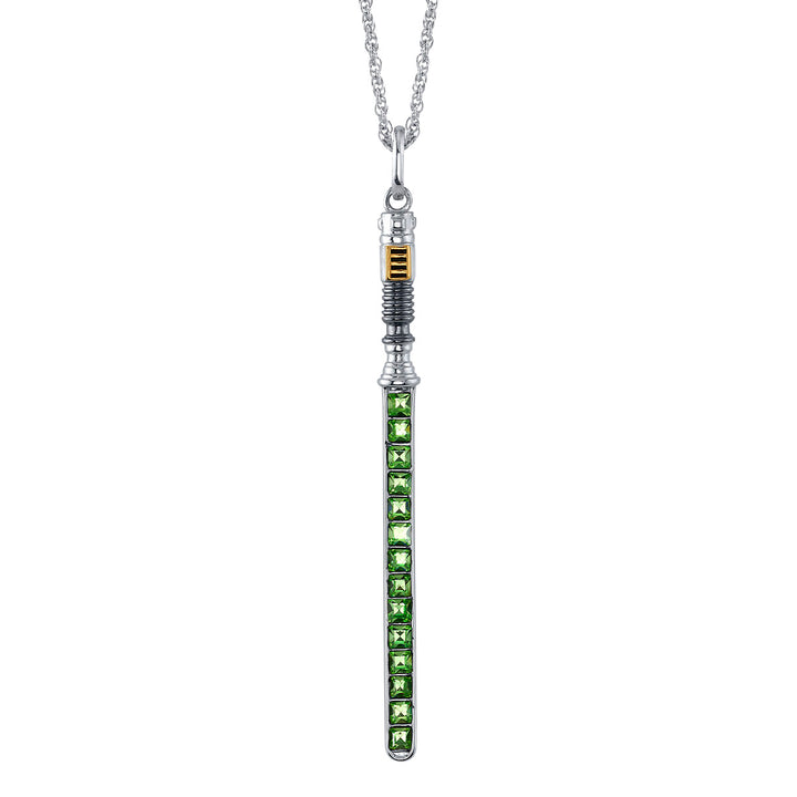 Star Wars X RockLove Luke Skywalker Crystal Lightsaber Necklace