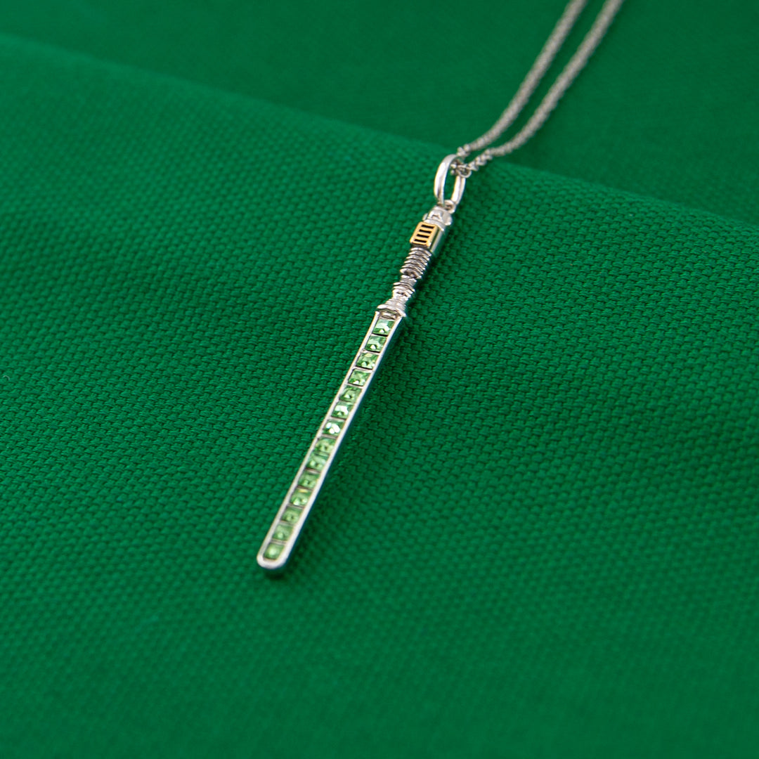 Star Wars X RockLove Luke Skywalker Crystal Lightsaber Necklace