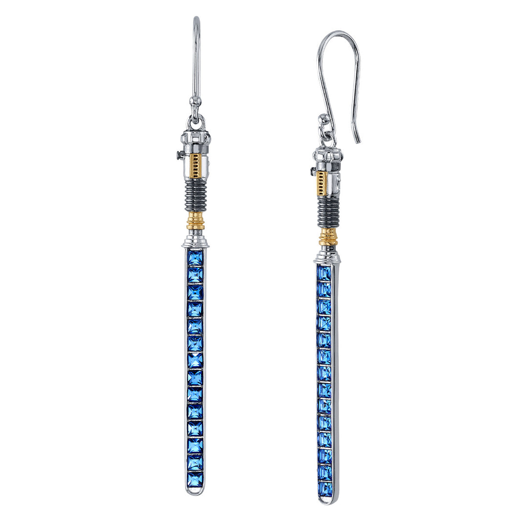 Star Wars X RockLove Obi-Wan Kenobi Crystal Lightsaber Earrings