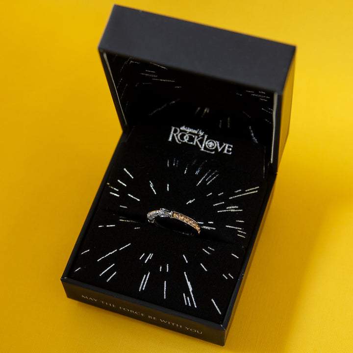 Star Wars X RockLove Rey Crystal Lightsaber Ring