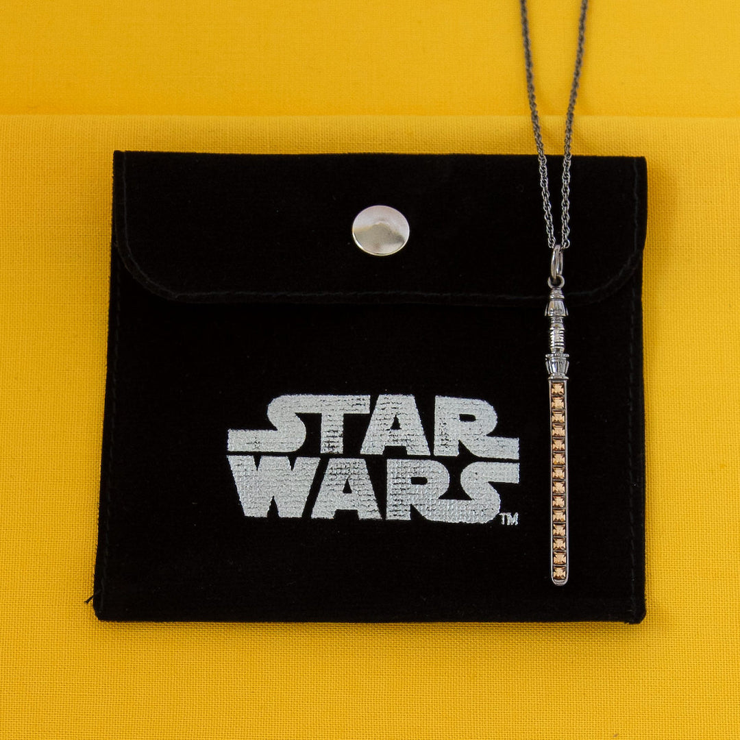 Star Wars X RockLove Rey Crystal Lightsaber Necklace