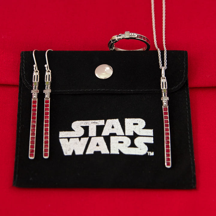 Star Wars X RockLove Darth Vader Crystal Lightsaber Necklace