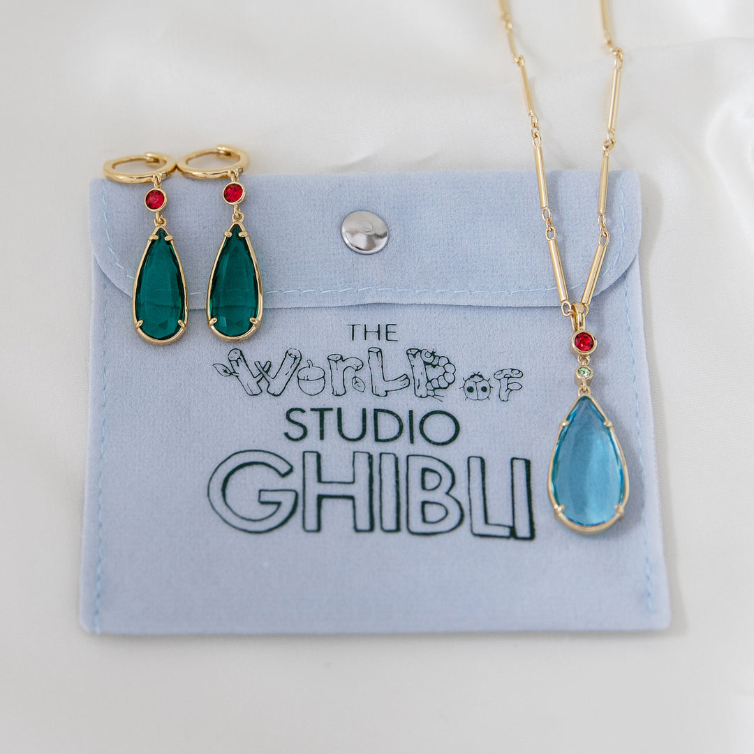 Studio Ghibli X RockLove HOWLS MOVING CASTLE Crystal Necklace