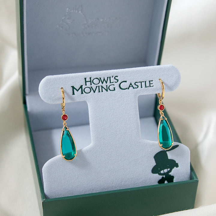 Studio Ghibli X RockLove HOWLS MOVING CASTLE Crystal Earrings