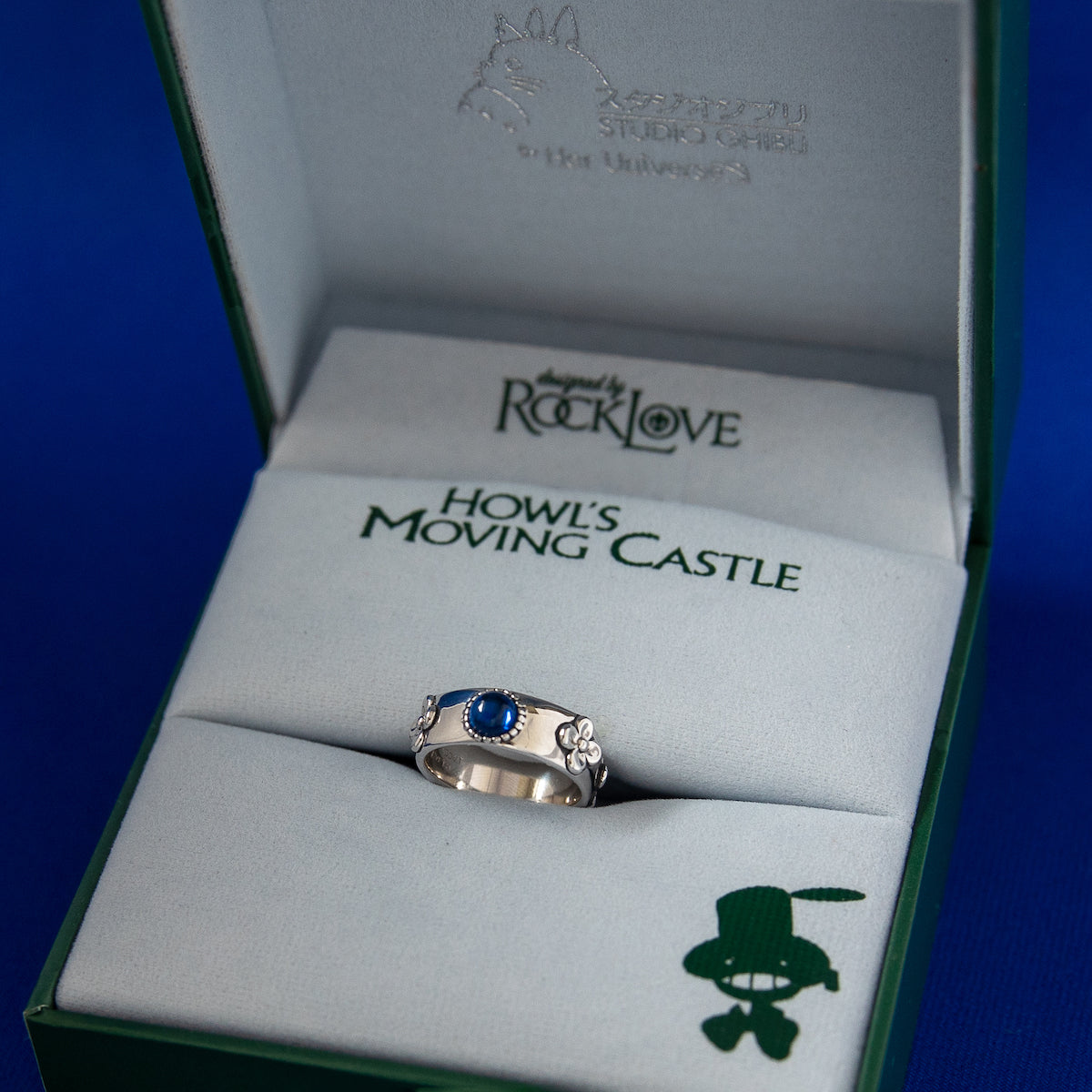Studio Ghibli x RockLove Howls Moving Castle Crystal Ring Red / Size 6