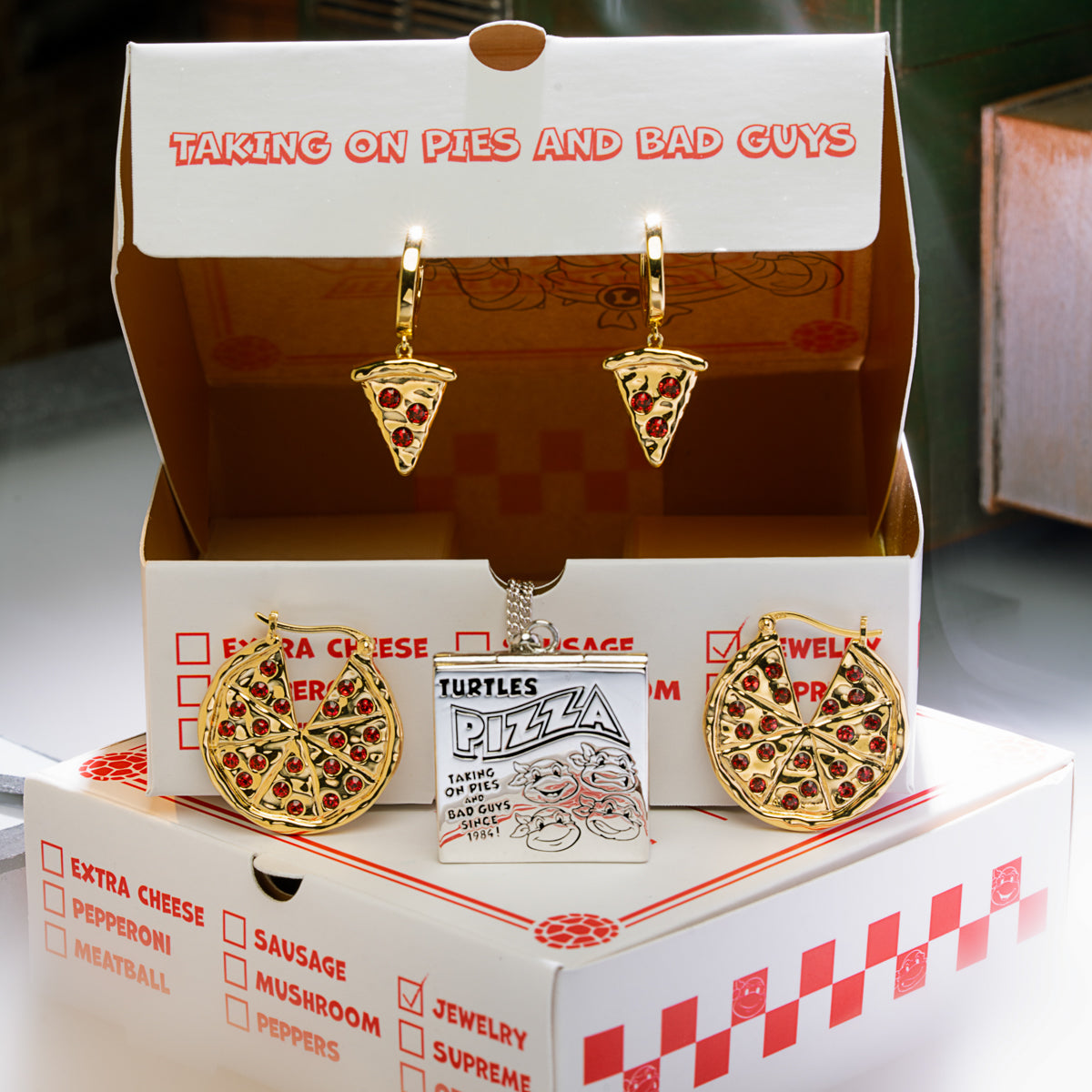 Teenage Mutant Ninja Turtles X RockLove Shell Stud Earrings Set