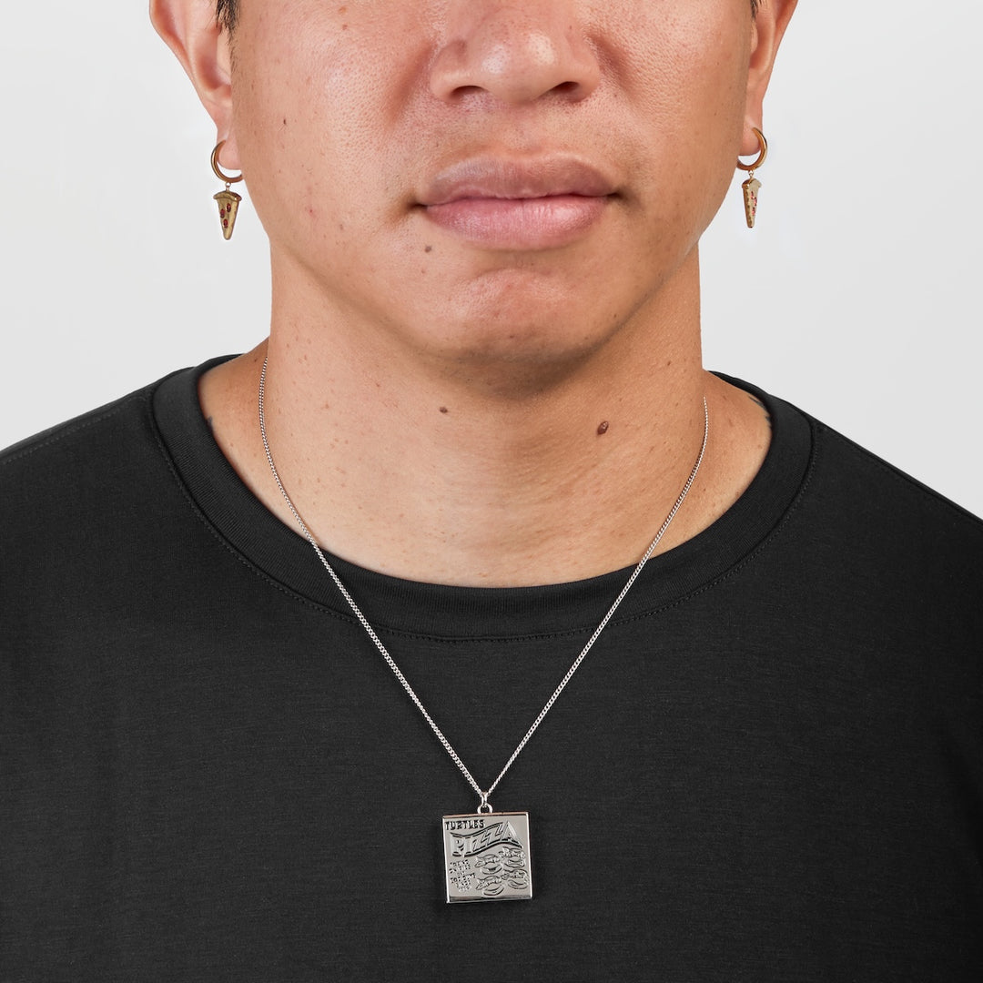 Teenage Mutant Ninja Turtles X RockLove Pizza Slice Mini Hoop Earrings