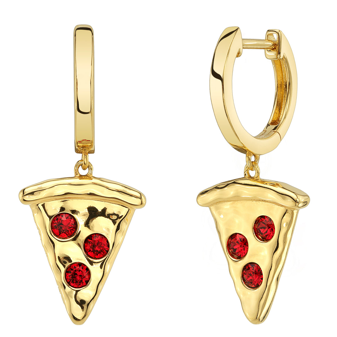 Teenage Mutant Ninja Turtles X RockLove Pizza Slice Mini Hoop Earrings