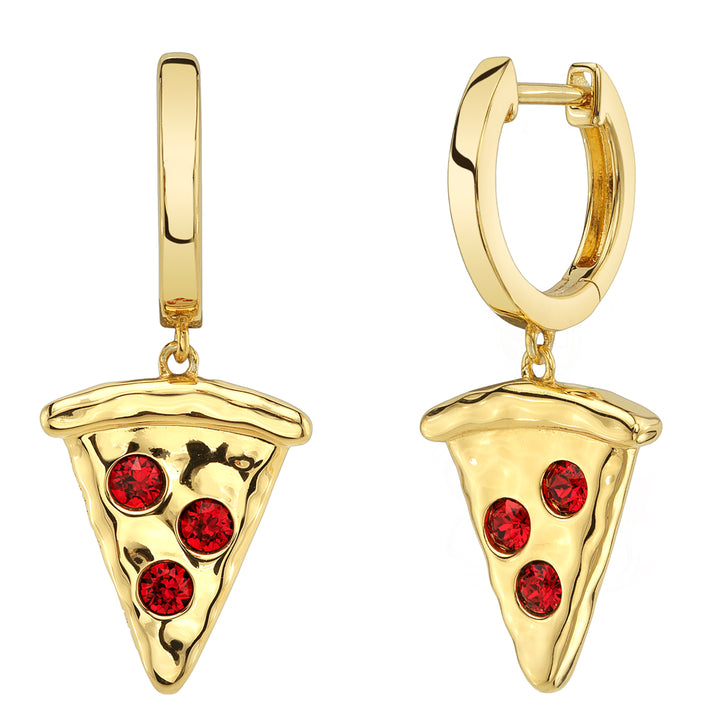 Teenage Mutant Ninja Turtles X RockLove Pizza Slice Mini Hoop Earrings