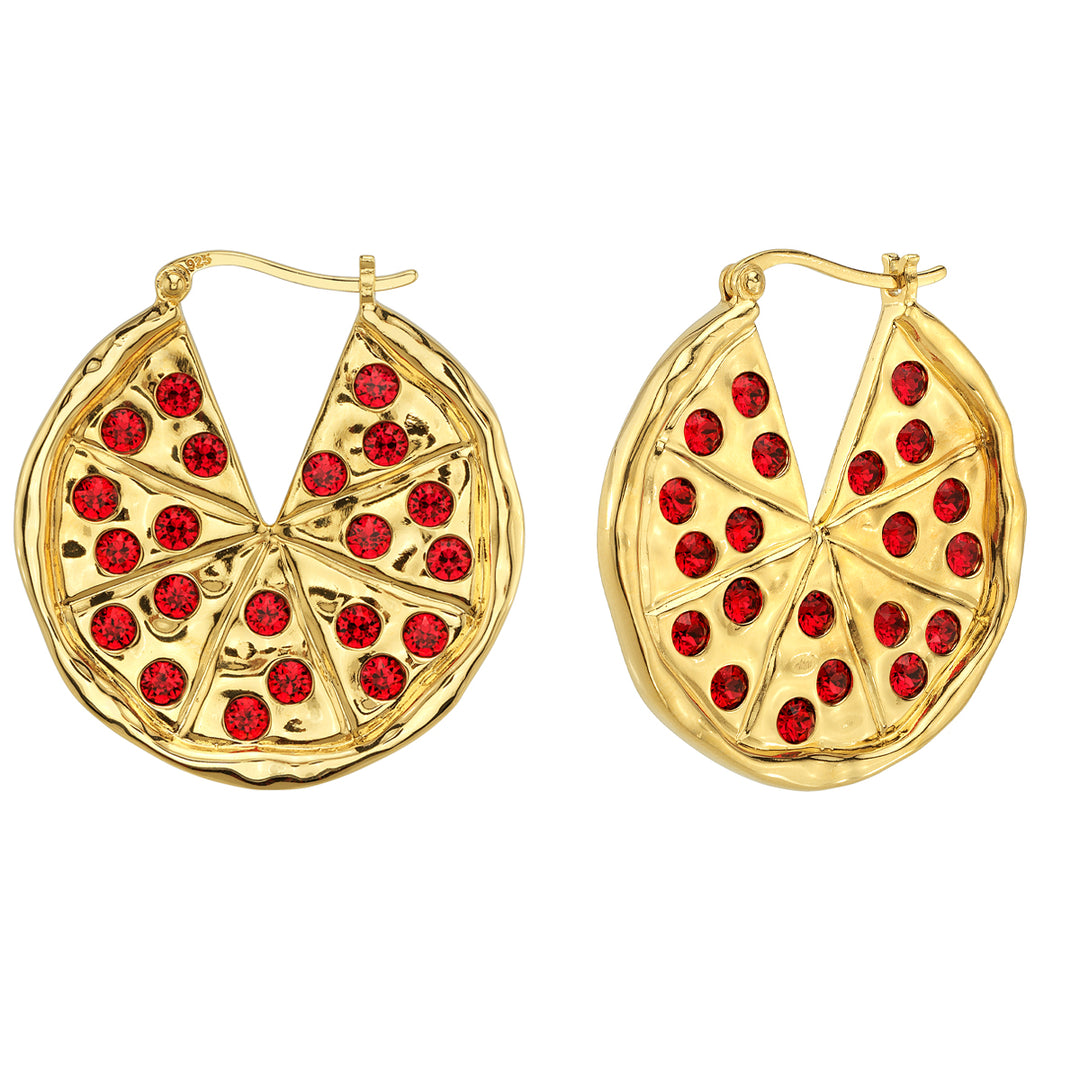 Teenage Mutant Ninja Turtles X RockLove Pizza Hoop Earrings