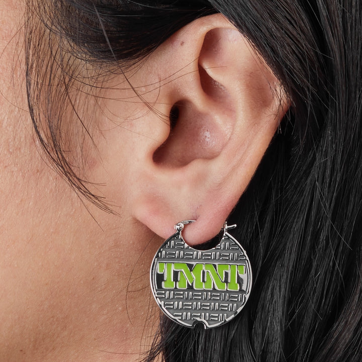 Teenage Mutant Ninja Turtles X RockLove Sewer Lid Hoop Earrings