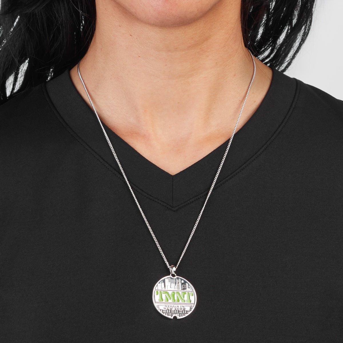 アクセサリー Neorockaluv Teenage Mutant Ninja Turtles X RockLove Sewer Lid Necklace