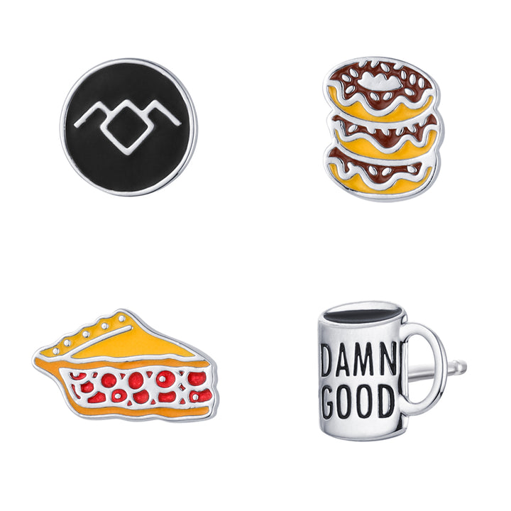 Twin Peaks X RockLove TWIN PEAKS Damn Good Stud Earrings Set