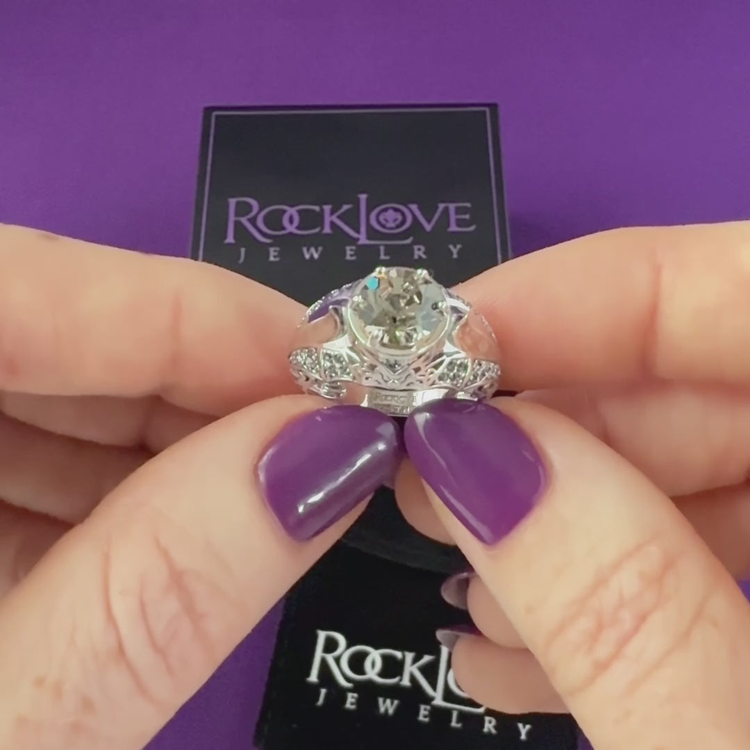RockLove Boo-Tique Crystal Bat Ring