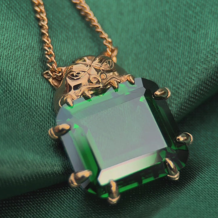 Magic: The Gathering X RockLove Mox Emerald Necklace