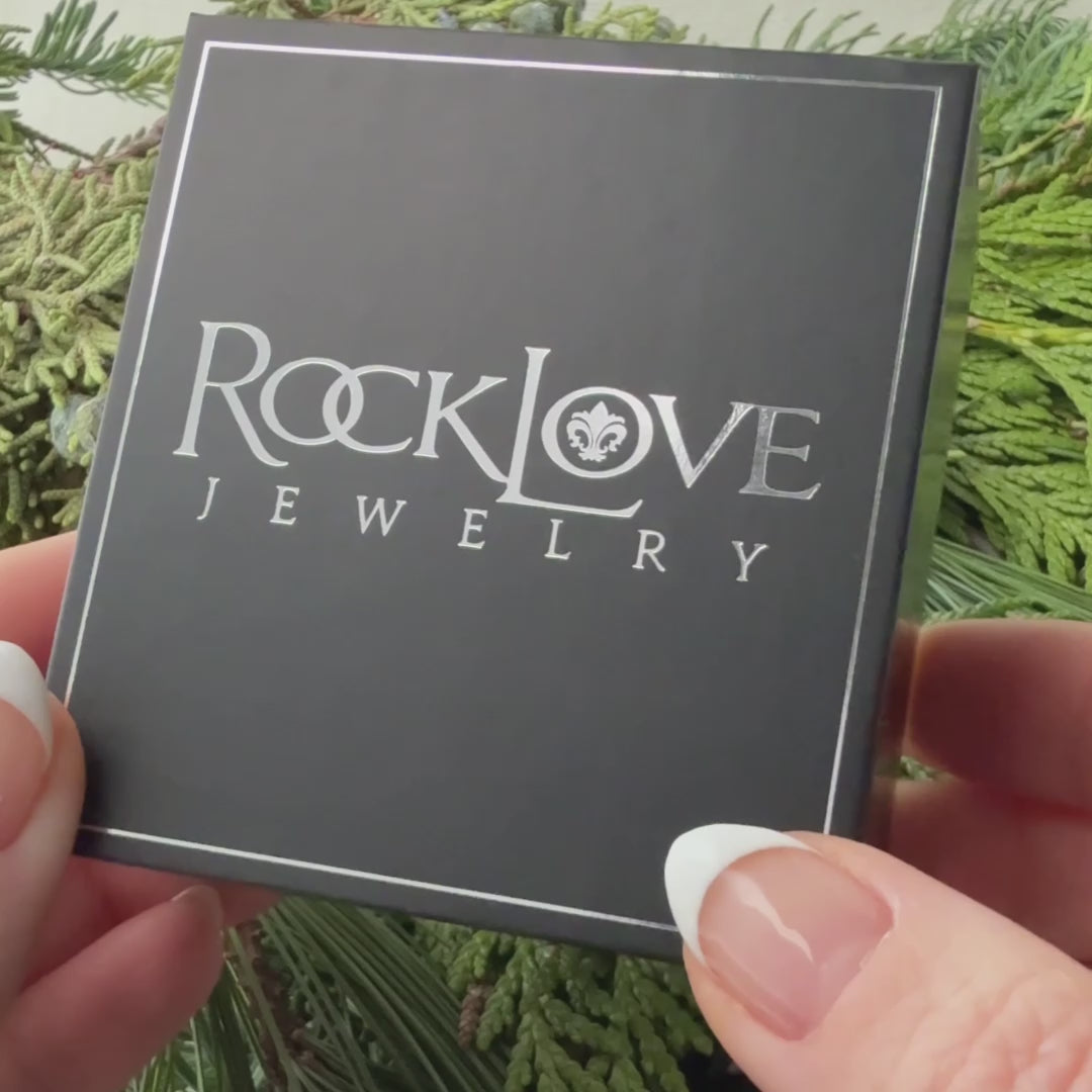 RockLove Yule-Tique Gingerbread Stud Earrings