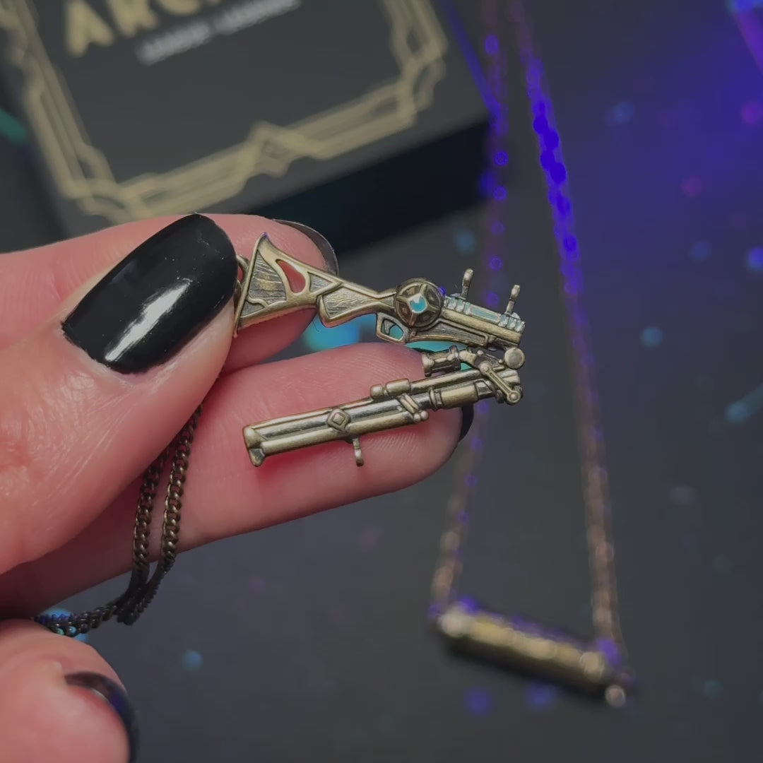League of Legends X RockLove ARCANE Caitlyn Hextech Rifle Necklace