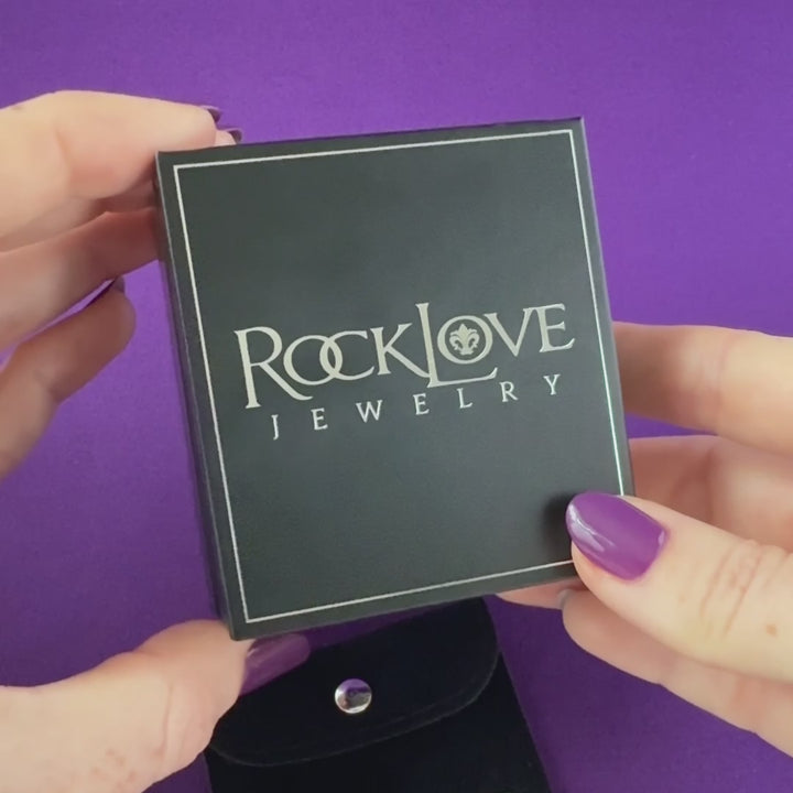 RockLove Boo-Tique Spinning Spider Earrings