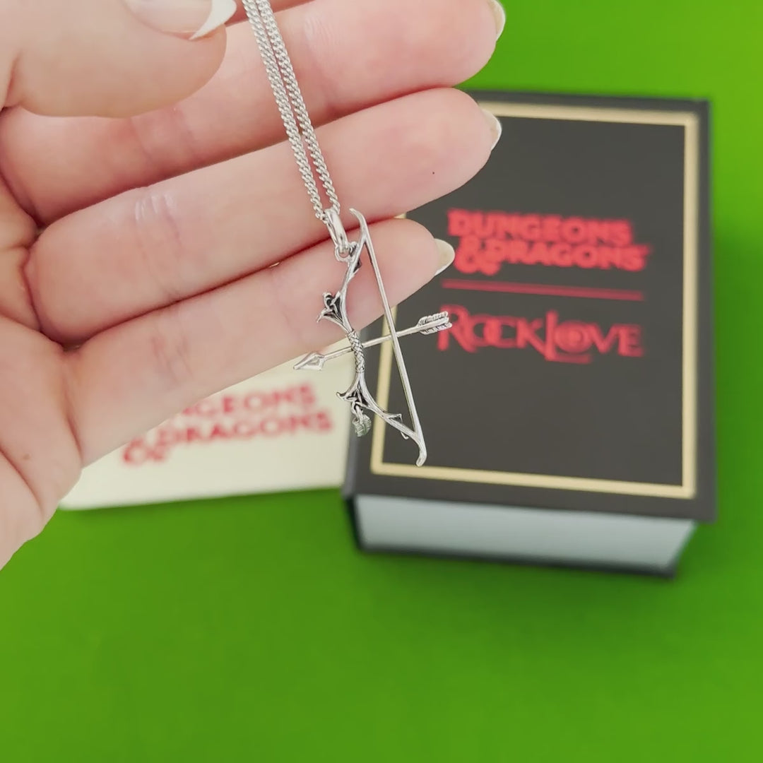 Dungeons and Dragons X RockLove Ranger Bow and Arrow Necklace