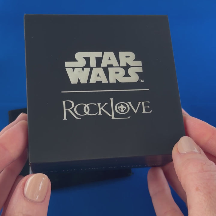 Star Wars X RockLove Obi-Wan Kenobi Crystal Lightsaber Earrings