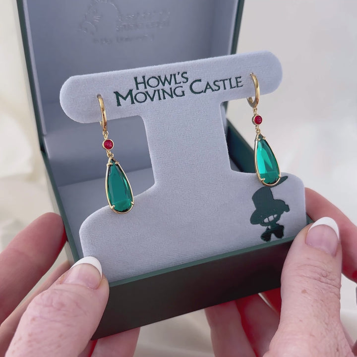 Studio Ghibli X RockLove HOWLS MOVING CASTLE Crystal Earrings