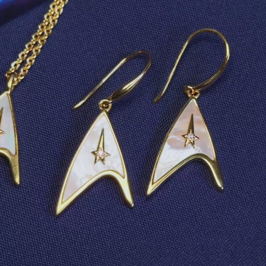 Star Trek X RockLove 60th Anniversary Diamond Earrings