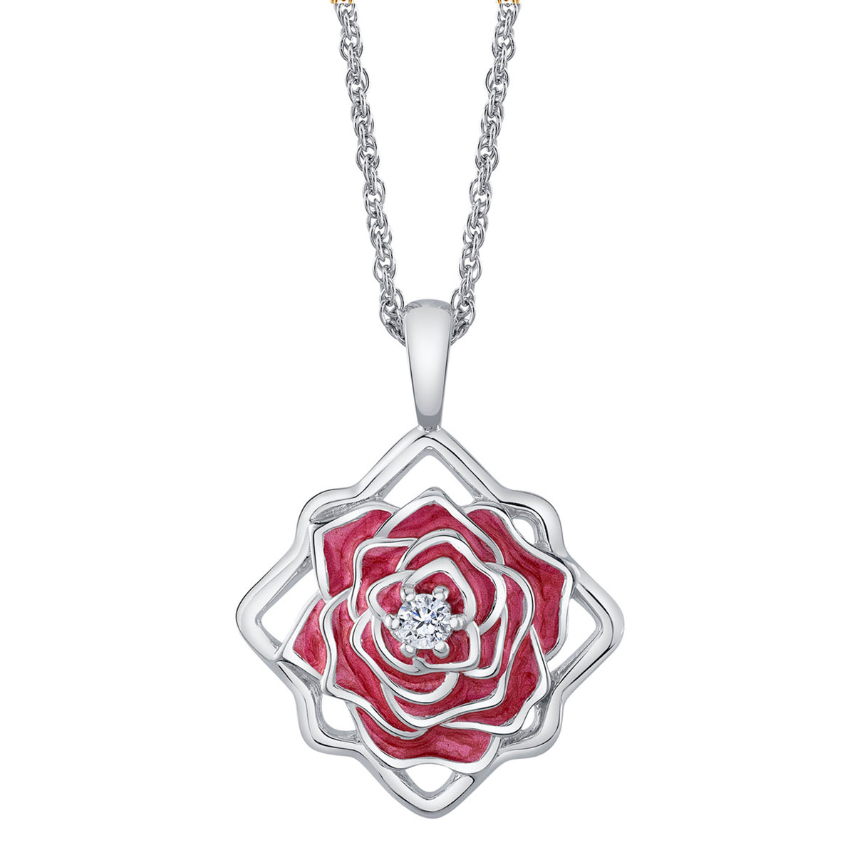 Disney X RockLove BEAUTY AND BEAST Belle Keepsake Necklace RockLove Jewelry