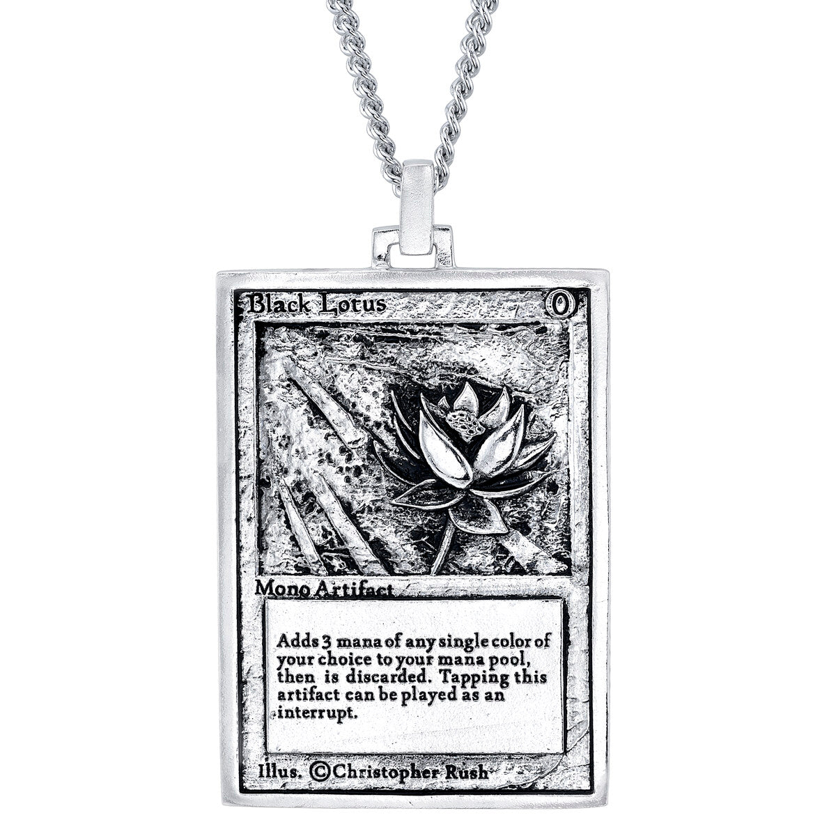 how much is a black lotus mtg card worth Magic: The Gathering Necklace Black Lotus Miniature Card