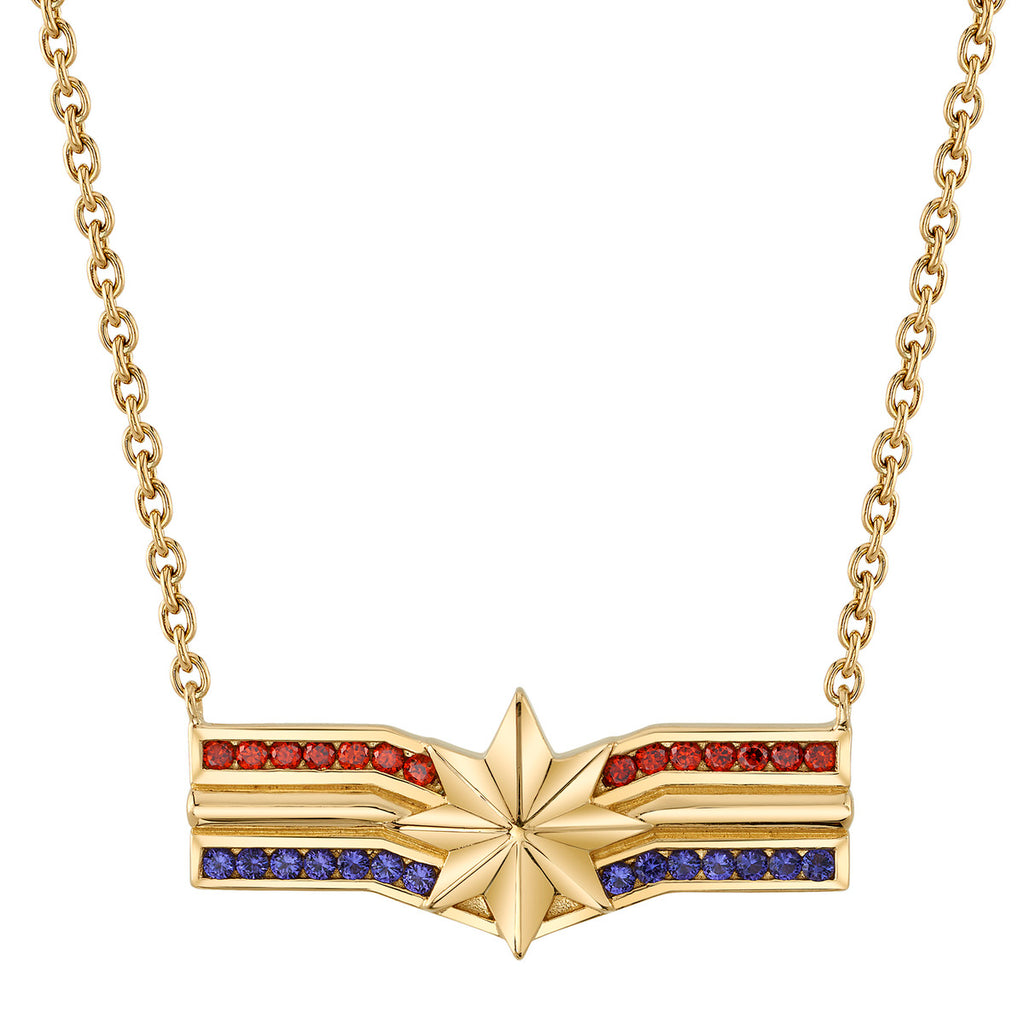 Marvel X RockLove MARVEL STUDIOS CAPTAIN MARVEL Crystal Star Necklace RockLove Jewelry