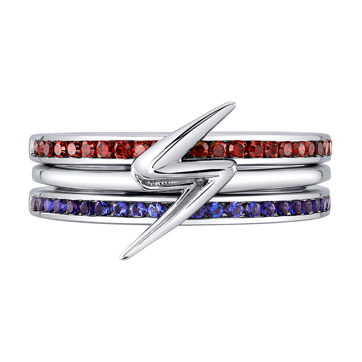 Vintage Sterling Silver Lightning Bolt Ring - Ruby Lane