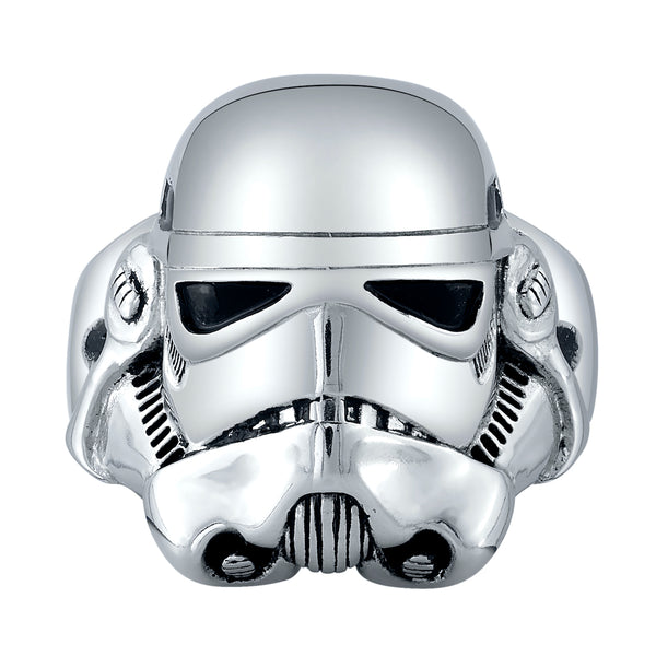 Star Wars Stormtrooper 3D Men's Stainless Steel Ring - Officially Licensed
