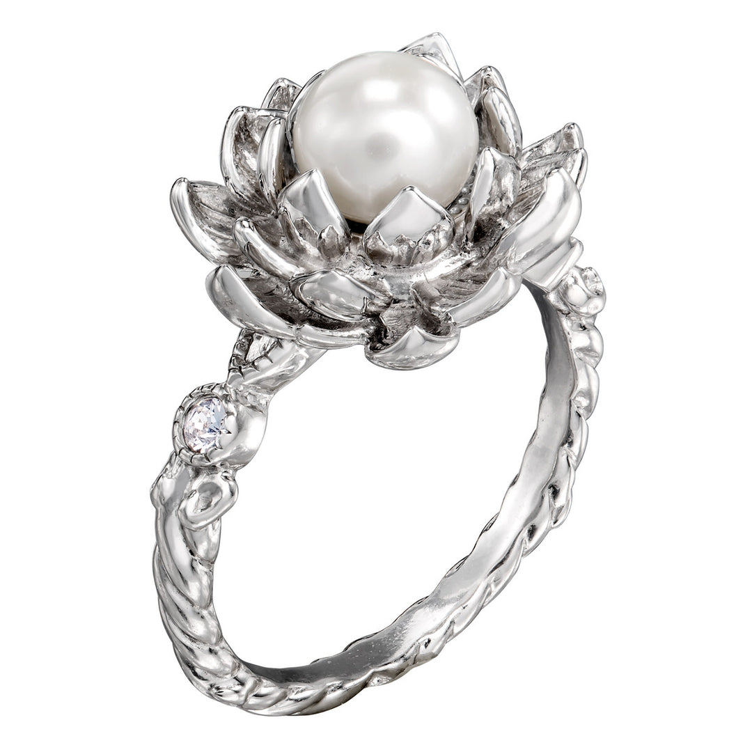 Disney X RockLove THE PRINCESS AND THE FROG Water Lily Pearl Ring