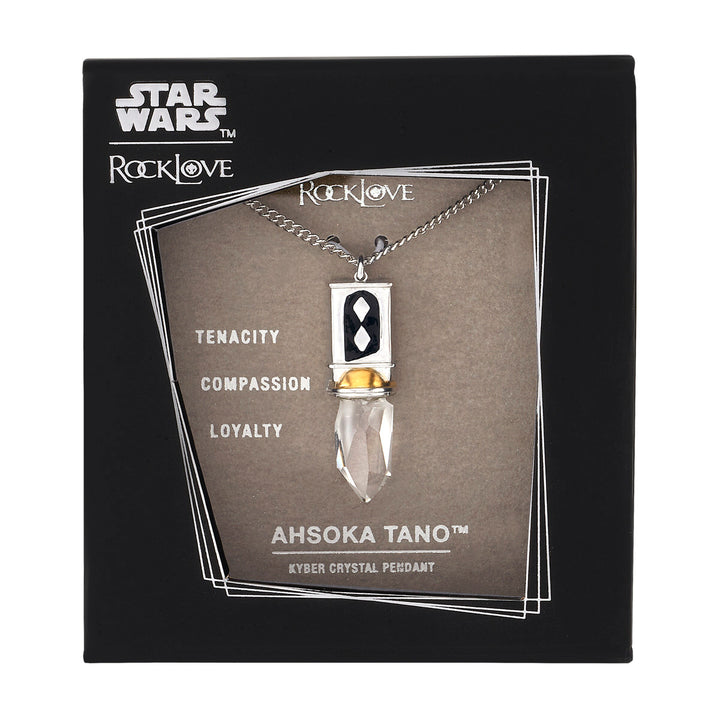 Star Wars X RockLove Ahsoka Tano Kyber Crystal Necklace