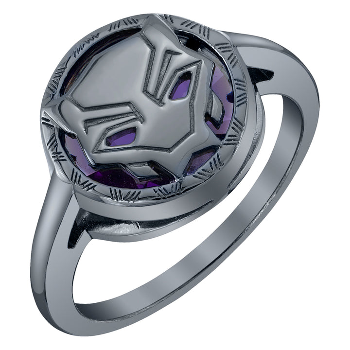 Marvel X RockLove BLACK PANTHER LEGACY Crystal Icon Ring