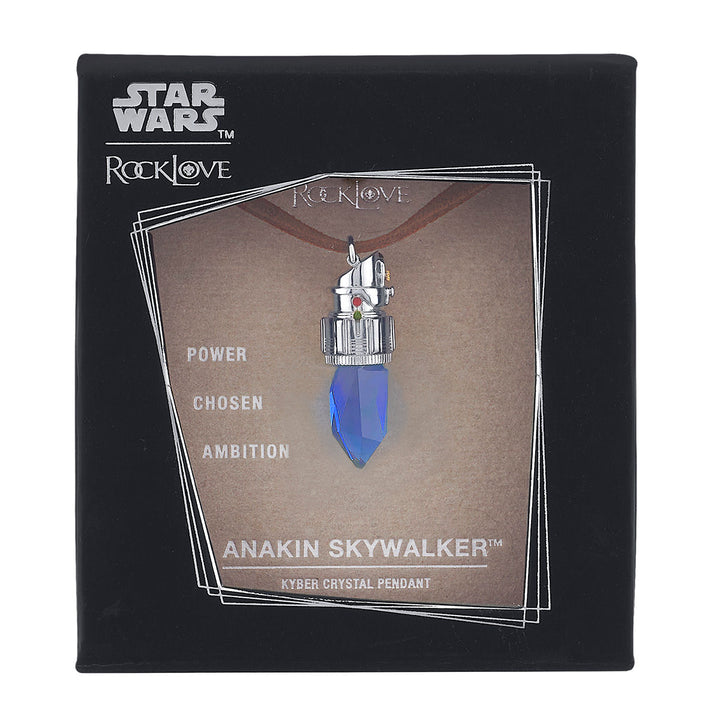 Star Wars X RockLove Anakin Skywalker Kyber Crystal Necklace