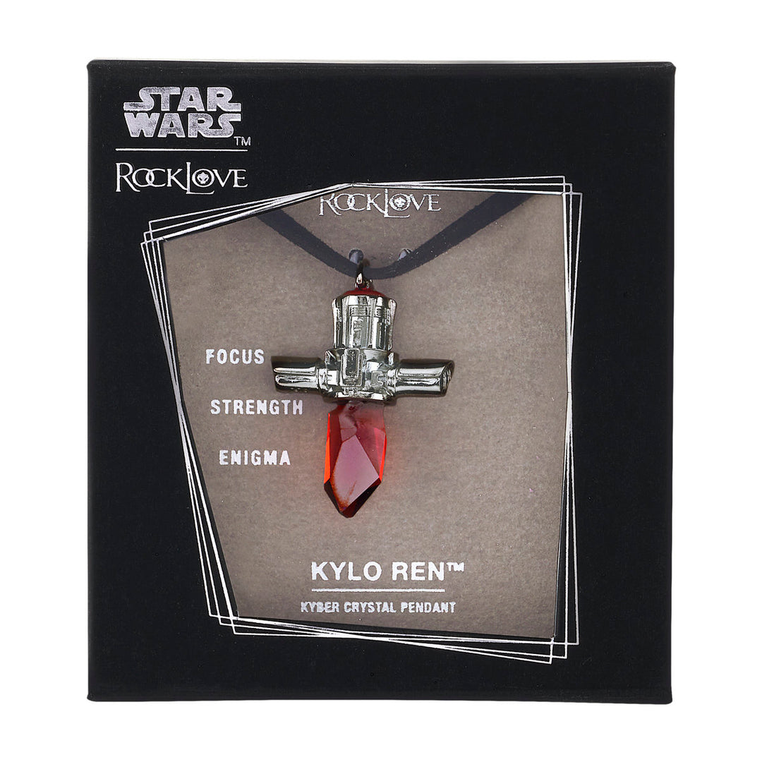 Star Wars X RockLove Kylo Ren Kyber Crystal Necklace