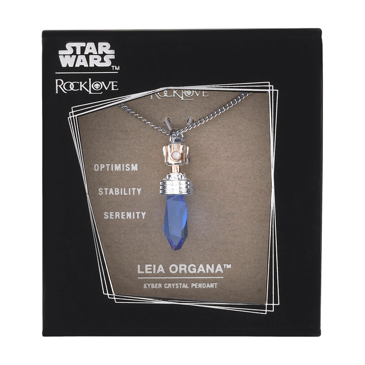 Star Wars X RockLove Leia Organa Kyber Crystal Necklace