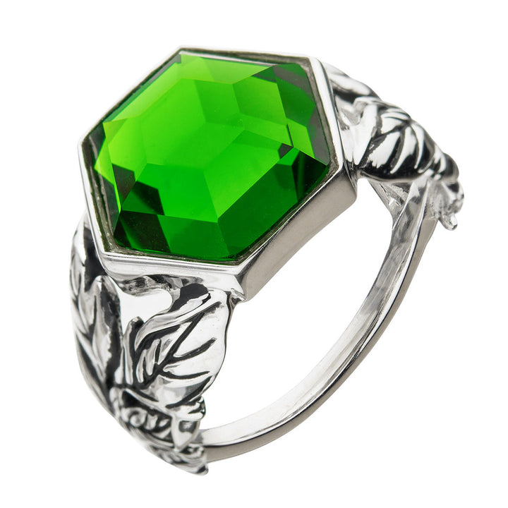 DC X RockLove POISON IVY Carved Ivy Ring