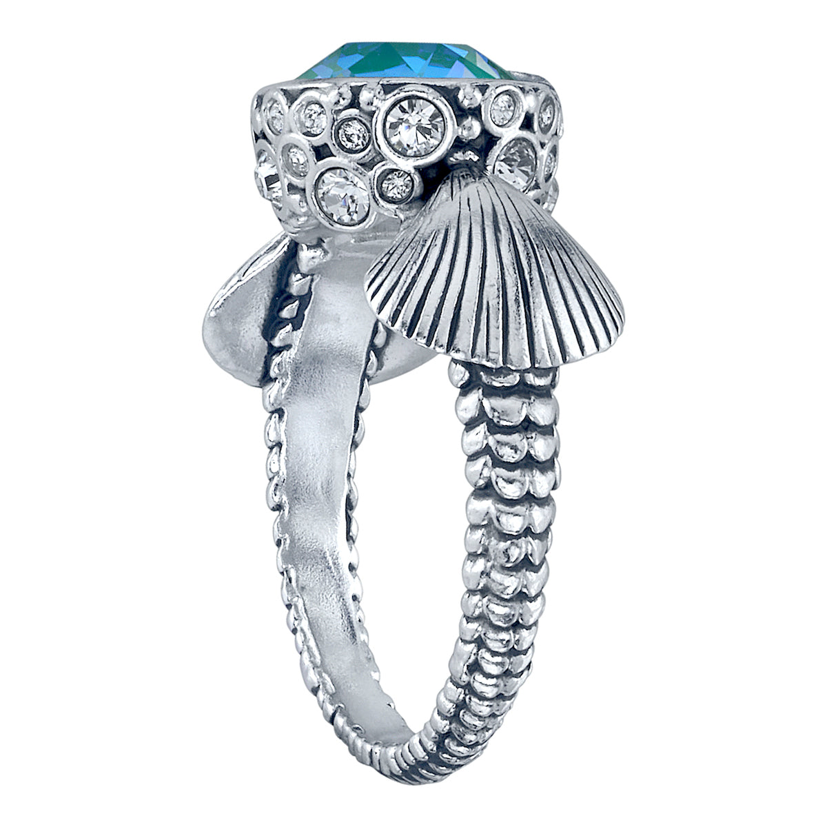 Disney x RockLove The Little Mermaid Seashell Bubble Ring Size 9
