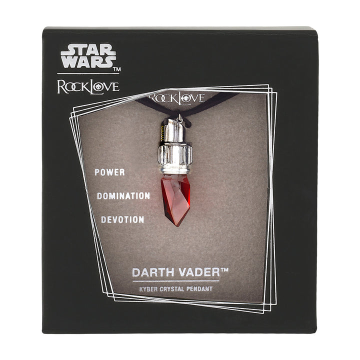 Star Wars X RockLove Darth Vader Kyber Crystal Necklace