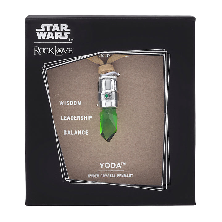 Star Wars X RockLove Yoda Kyber Crystal Necklace