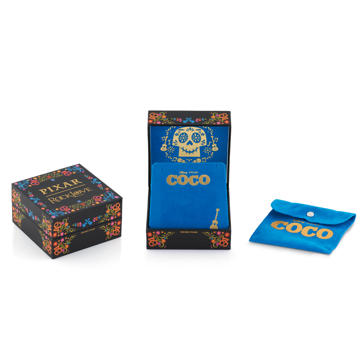 Pixar X RockLove COCO Enameled Calavera Necklace - RockLove Jewelry