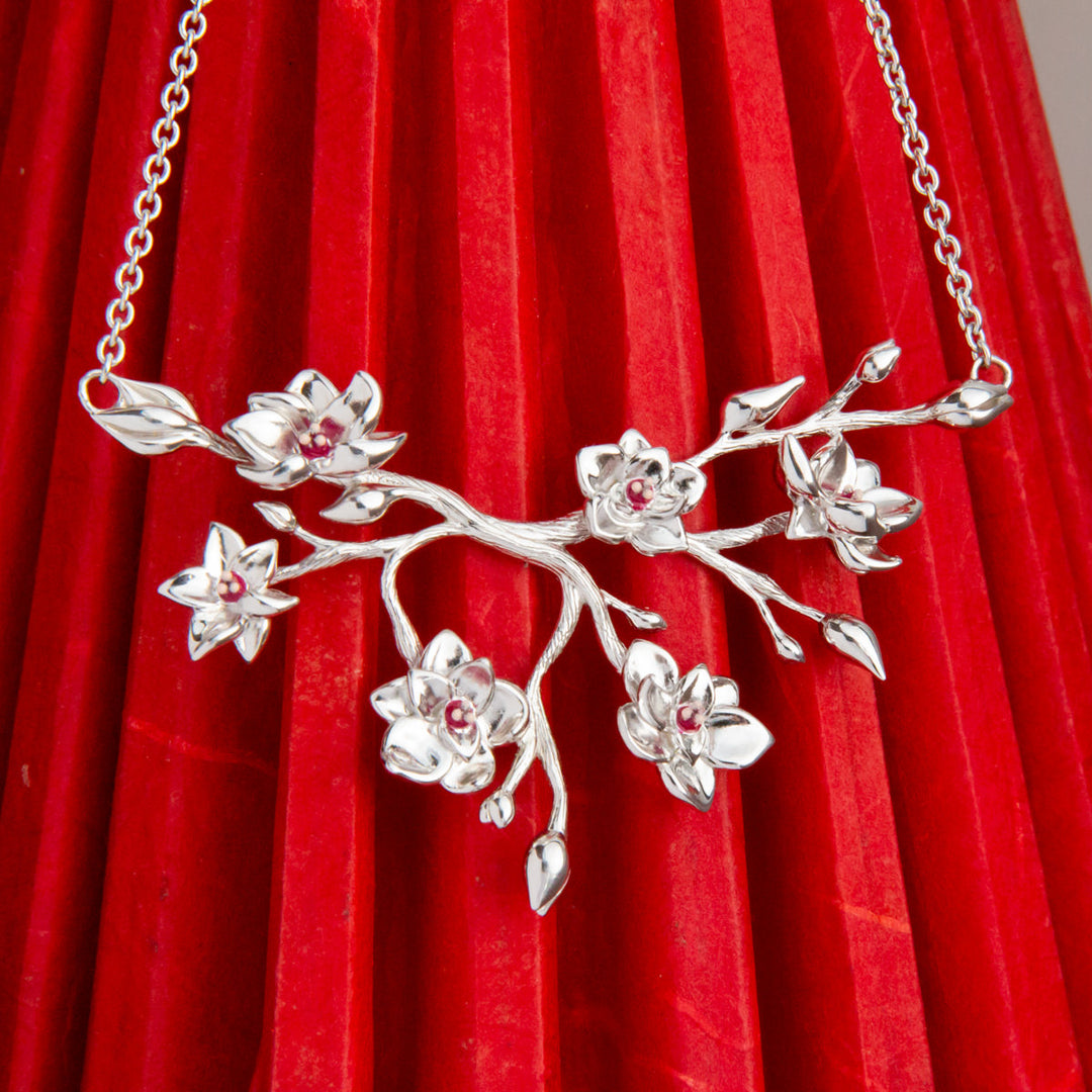 Disney X RockLove MULAN Plum Blossom Necklace
