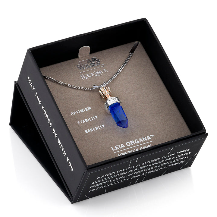 Star Wars X RockLove Leia Organa Kyber Crystal Necklace