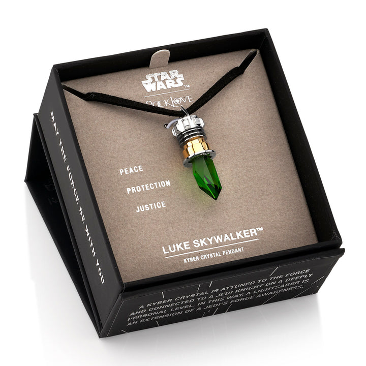 Star Wars X RockLove Luke Skywalker Kyber Crystal Necklace